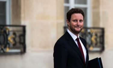 French Transport Minister Clement Beaune at the Elysee Palace on September 20.