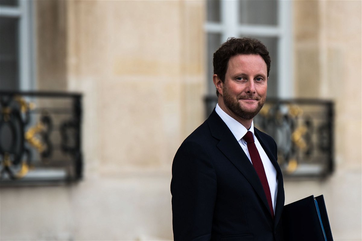 <i>Andrea Savorani Neri/NurPhoto/Getty Images</i><br/>French Transport Minister Clement Beaune at the Elysee Palace on September 20.