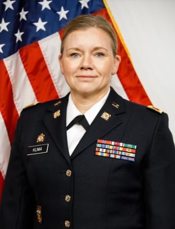 <i>Nevada Army National Guard/KVVU</i><br/>Col. Amy Klima will become the first female commander to oversee the 17th Sustainment Brigade