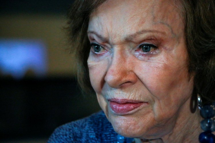 - Former first lady Rosalynn Carter speaks during a news conference at The Carter Center, Nov. 5, 2019, in Atlanta. Carter, the closest adviser to Jimmy Carter during his one term as U.S. president and their four decades thereafter as global humanitarians, has died at the age of 96