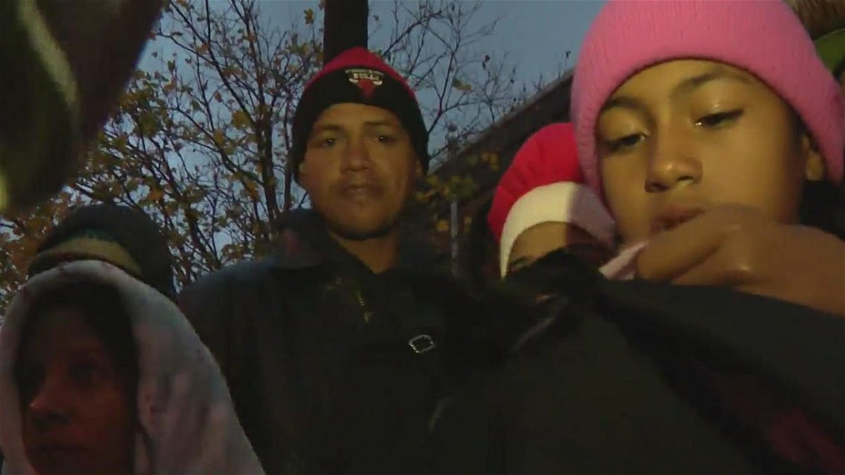 <i>WBBM</i><br/>Chicago's migrant population is dealing with their first winter snowfall.