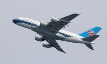 A China Southern Airlines Airbus A380-800 takes off from Sydney Airport in Sydney