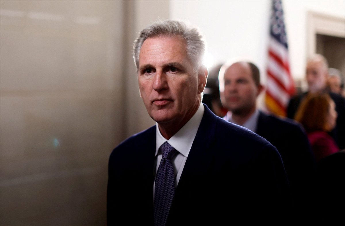 <i>Jonathan Ernst/Reuters</i><br/>Former Speaker of the House and current U.S. Rep. Kevin McCarthy (R-CA) arrives for a third House Republican conference meeting of the day