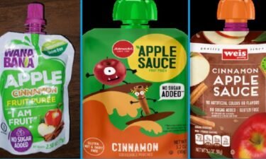 The FDA recalled certain apple puree and applesauce products from three brands of fruit pouches: WanaBana apple cinnamon fruit puree pouches