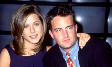 Jennifer Aniston and Matthew Perry attend the 1995 NBC Fall Preview circa 1995 at the Lincoln Center in New York City.