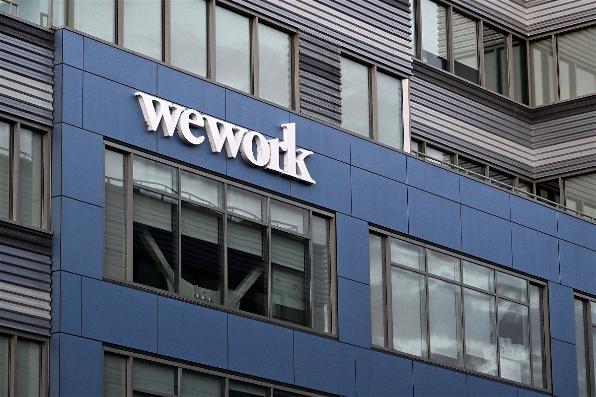 <i>Patrick T. Fallon/AFP/Getty Images</i><br/>A WeWork office building in Los Angeles. The company plans to file for bankruptcy as early as next week