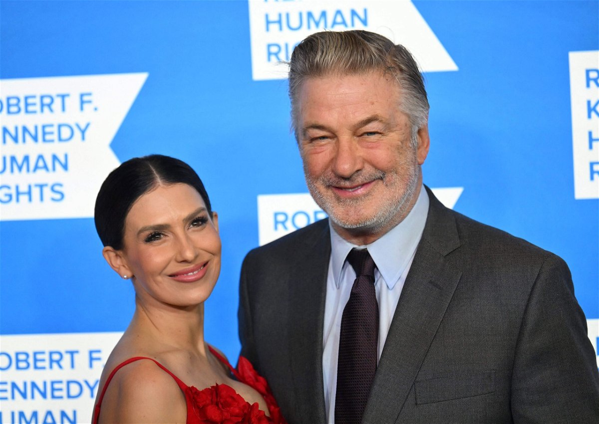 <i>Angela Weiss/AFP/Getty Images</i><br/>Hilaria Baldwin and Alec Baldwin in 2022.