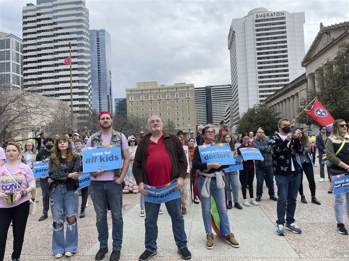 <i>Jonathan Mattise/AP</i><br/>Several Tennessee families and health care providers asked the Supreme Court to declare unconstitutional the state’s ban on gender-affirming care for minors