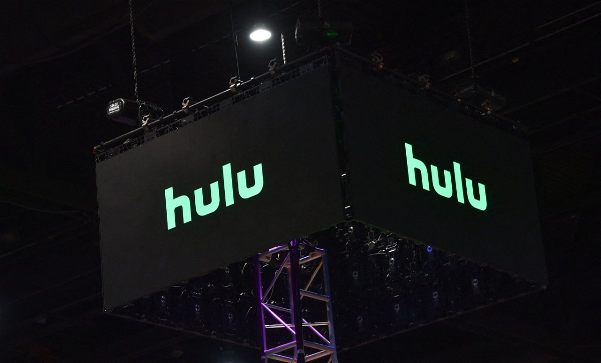 <i>Chris Delmas/AFP/Getty Images</i><br/>The HULU logo is seen inside the convention center during San Diego Comic-Con International in San Diego