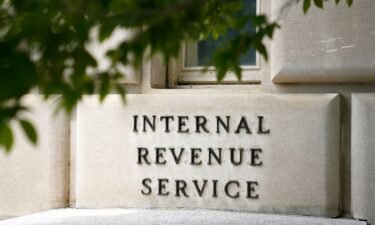 A sign outside the Internal Revenue Service building in Washington