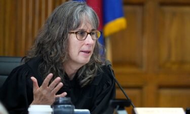 Judge Sarah B. Wallace presides over a hearing for a lawsuit that seeks to keep former President Donald Trump off the state ballot