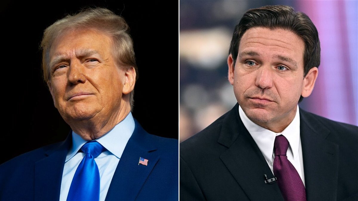 <i>Getty Images</i><br/>Former President Donald Trump and Florida Gov. Ron DeSantis are pictured in a split image.