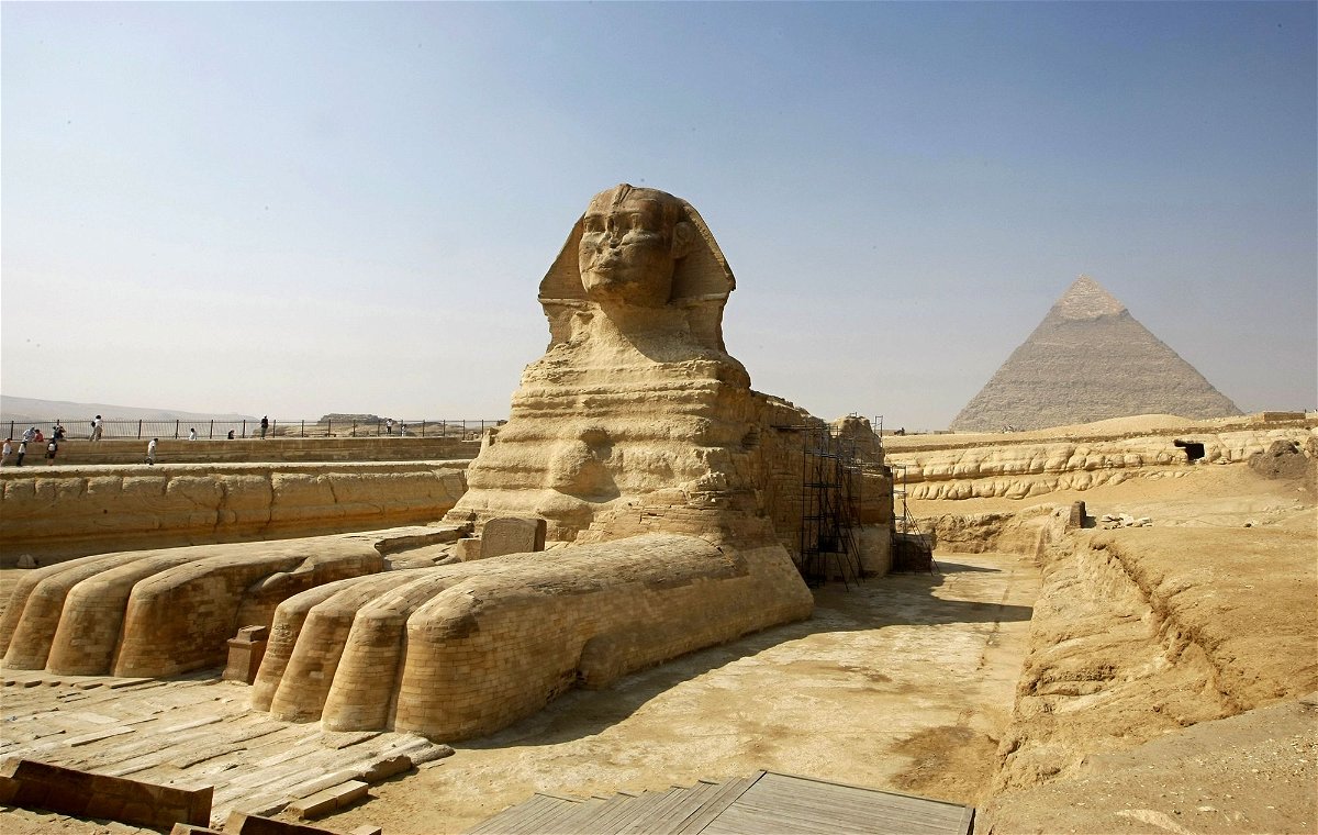 <i>Cris Bouroncle/AFP/Getty Images</i><br/>The Great Sphinx of Giza is considered one of the largest single-stone statues on Earth. The sculpture