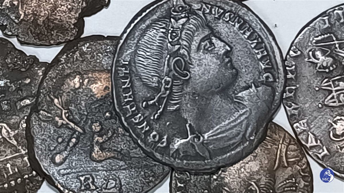 <i>Italian Ministry of Culture</i><br/>The follis were found in a sandy clearing that could also contain the wreck of the ship transporting them.
