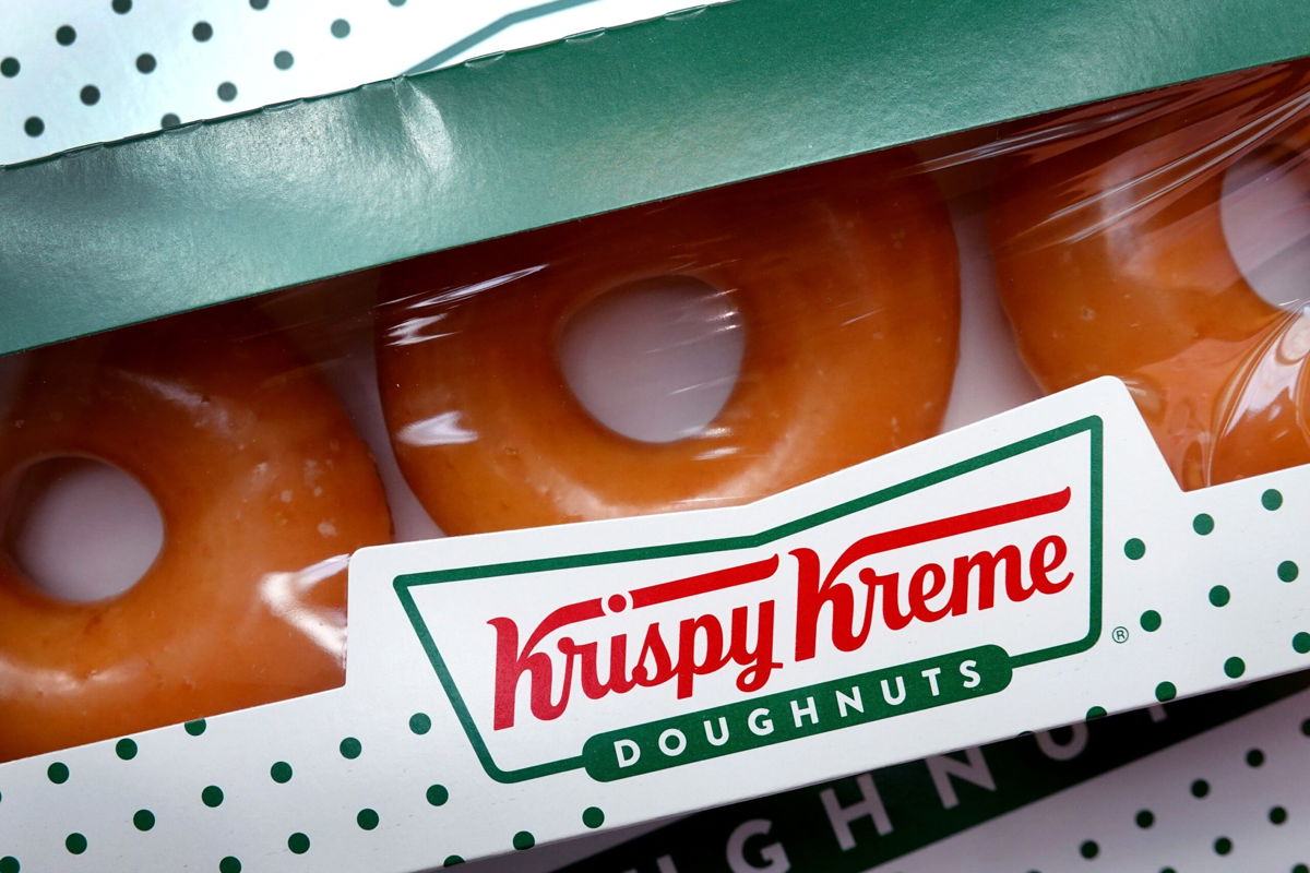 <i>Scott Olson/Getty Images</i><br/>Krispy Kreme is giving away a box of a dozen glazed donuts for free with no purchase necessary to the first 500 guests that visit each participating Krispy Kreme store on November 13.
