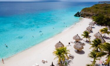 Cas Abou Beach on the caribbean island of Curacao