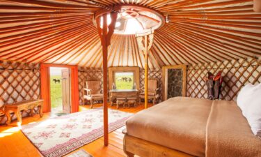 The lodge aims to give visitors an up-close look at Mongolia’s traditional nomadic lifestyle.