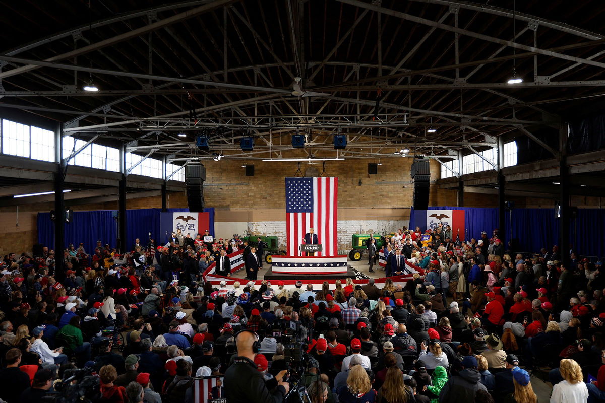 <i>Jonathan Ernst/Reuters</i><br/>Former President Donald Trump is returning to Iowa on Saturday