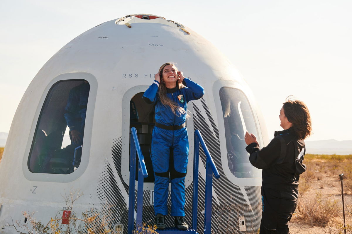 <i>Blue Origin</i><br/>Sara Sabry made history when she took part in a Blue Origin flight in August 2022.