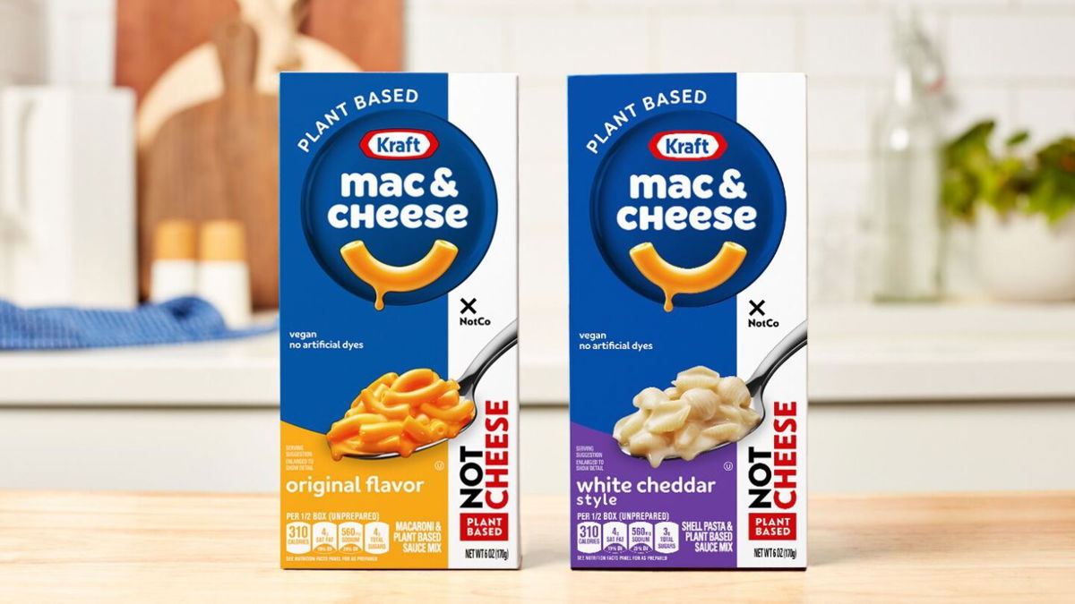 <i>Courtesy Kraft Heinz Company</i><br/>Kraft is rolling out plant-based mac and cheese.