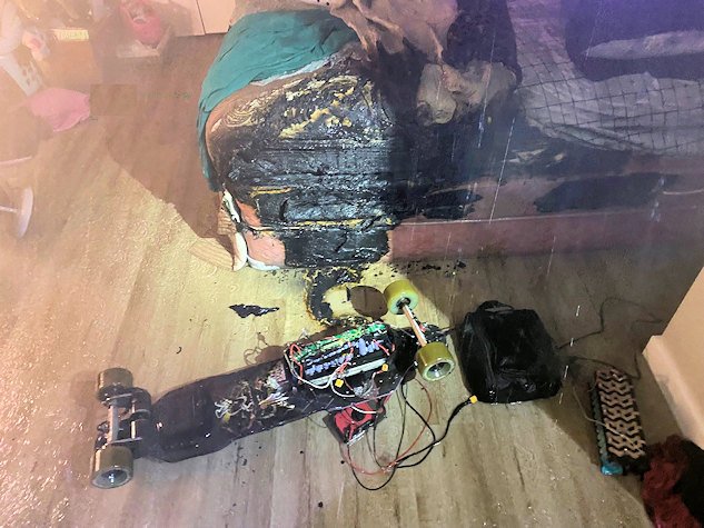 Bend Fire investigators traced apartment fire to failure of lithium battery-powered skateboard being charged