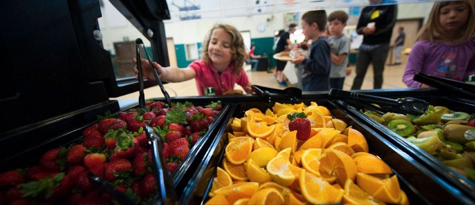 Fruits and vegetables are available to Bend-La Pine students every day as part of their meals