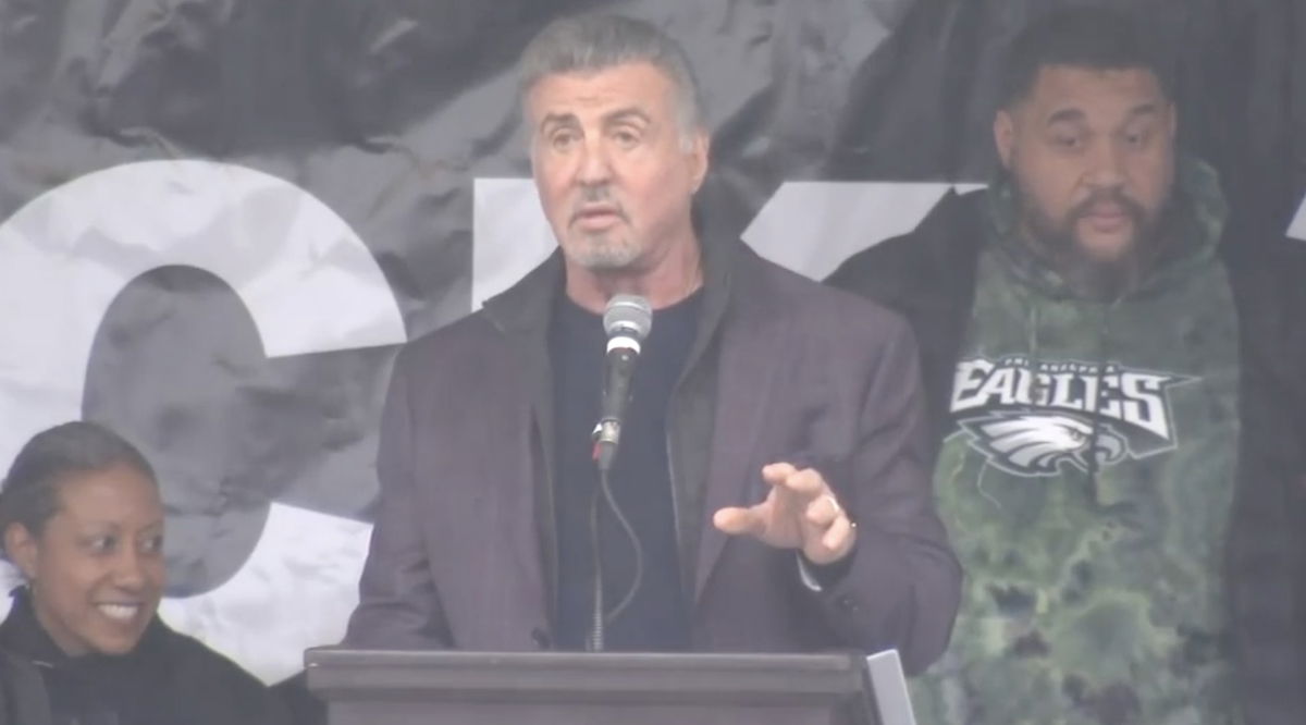 <i>WPVI</i><br/>Beloved actor Sylvester Stallone drew a record crowd to the steps he made famous at the Philadelphia Museum of Art on December 3.