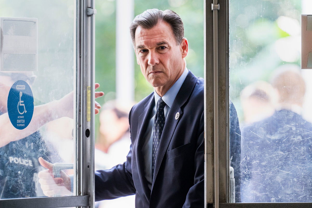 <i>Tom Williams/CQ-Roll Call/Getty Images</i><br/>Tom Suozzi is seen on Capitol Hill in Washington