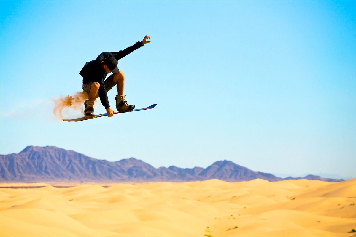 <i>Courtesy Baja California Tourism Board</i><br/>The Cuervitos Dunes offer sandboarding adventures just east of Mexicali.
