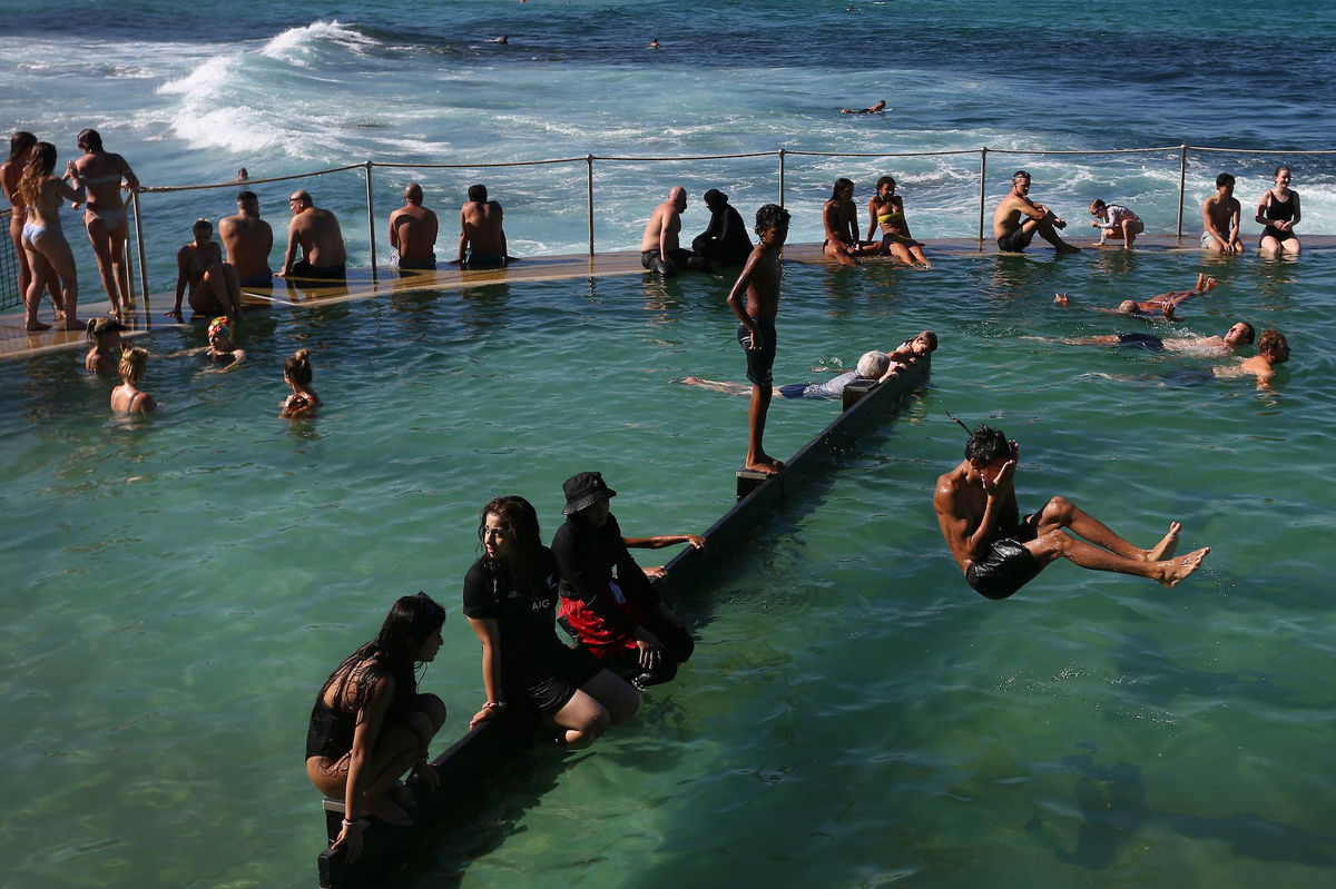 <i>Lisa Maree Williams/Getty Images/File</i><br/>Sydneysiders cool down during a hot weather spell at Bronte Beach on March 16