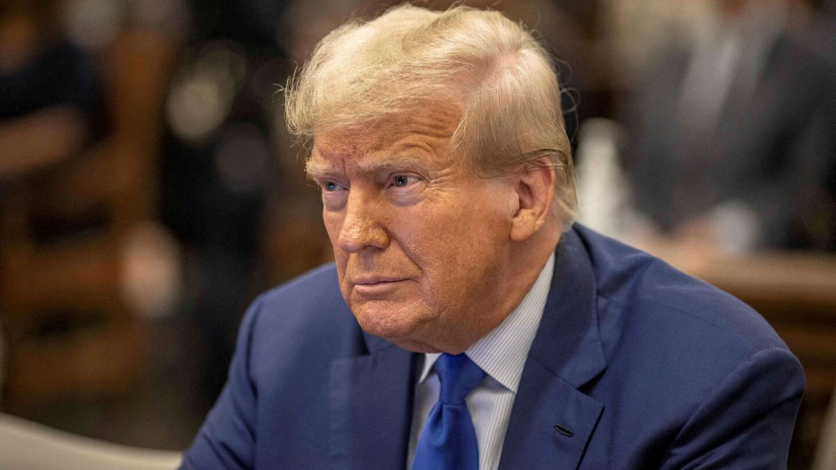 <i>Eduardo Munoz Alvarez/Pool/AP</i><br/>Former President Donald Trump sits at the defense table while waiting for proceedings to begin in his civil business fraud trial at New York Supreme Court on December 7