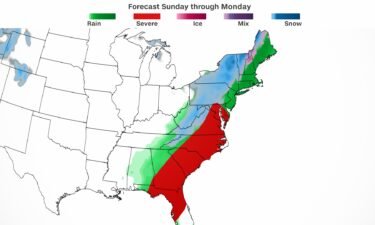 Several different weather hazards will unfold across the East through Monday.