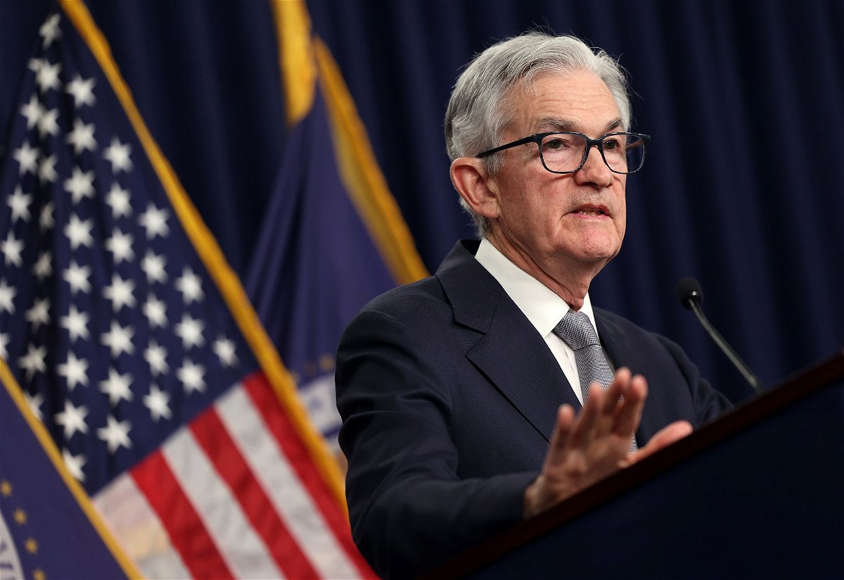 <i>Kevin Dietsch/Getty Images North America/Getty Images</i><br/>Federal Reserve Chair Jerome Powell on November 1.