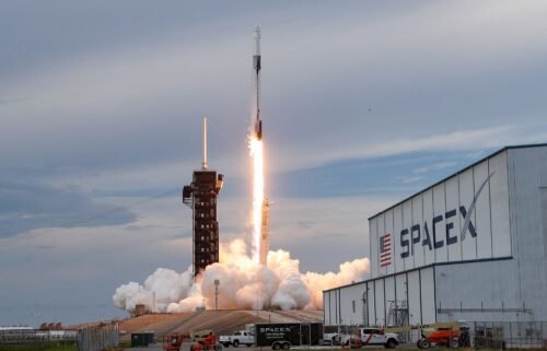 The Axiom-2 mission launches aboard a SpaceX Falcon 9 and Dragon capsule