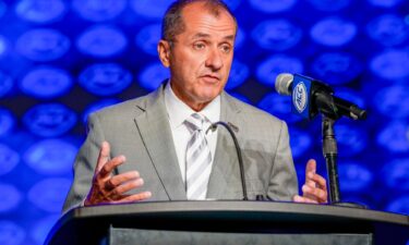 ACC commissioner James Phillips speaks to the media during ACC Media Days at The Westin Charlotte.