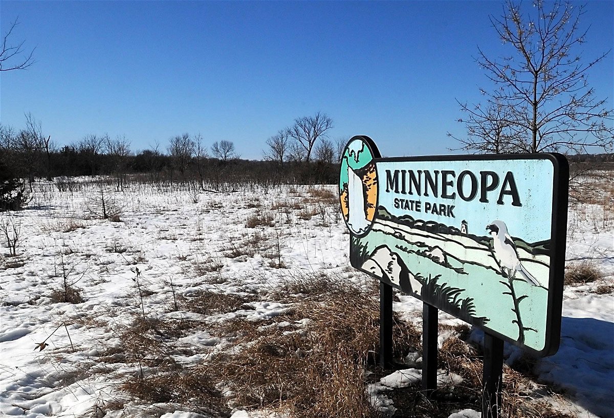 <i>Pat Christman/The Mankato Free Press/AP</i><br/>A 19-year-old man died in a landslide at Minneopa State Park near Mankato