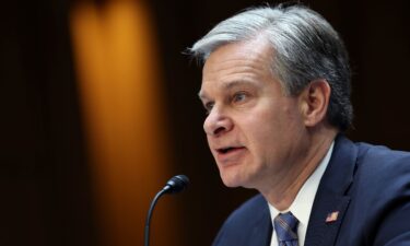 FBI Director Christopher Wray testifies before the Senate Judiciary Committee in the Hart Senate Office Building on Capitol Hill on December 5