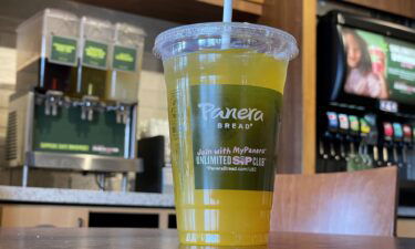 Panera is being sued again after another customer is said to have died after consuming the chain’s caffeinated lemonade. Panera's mango yuzu citrus charged lemonade is pictured here.
