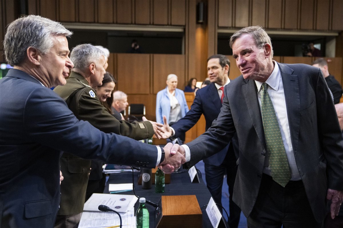 <i>Tom Williams/CQ Roll Call/AP</i><br/>US senators are proposing tough fines for AI-driven securities fraud or market manipulation. Pictured is a Senate Select Intelligence Committee hearing on worldwide threats on March 8.