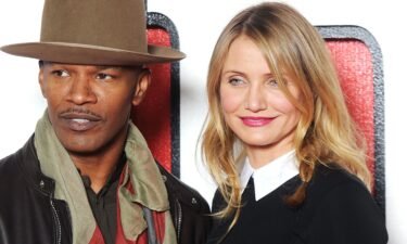 Jamie Foxx and Cameron Diaz attend a photocall for "Annie" at Corinthia Hotel London on December 16