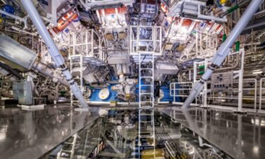 The target chamber of the National Ignition Facility in California