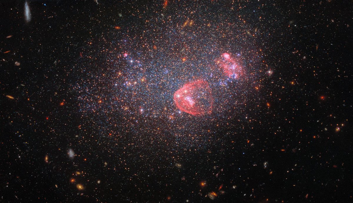 <i>NASA/CXC/SAO</i><br/>A new composite image showcases the “Christmas Tree Cluster” of young stars located about 2