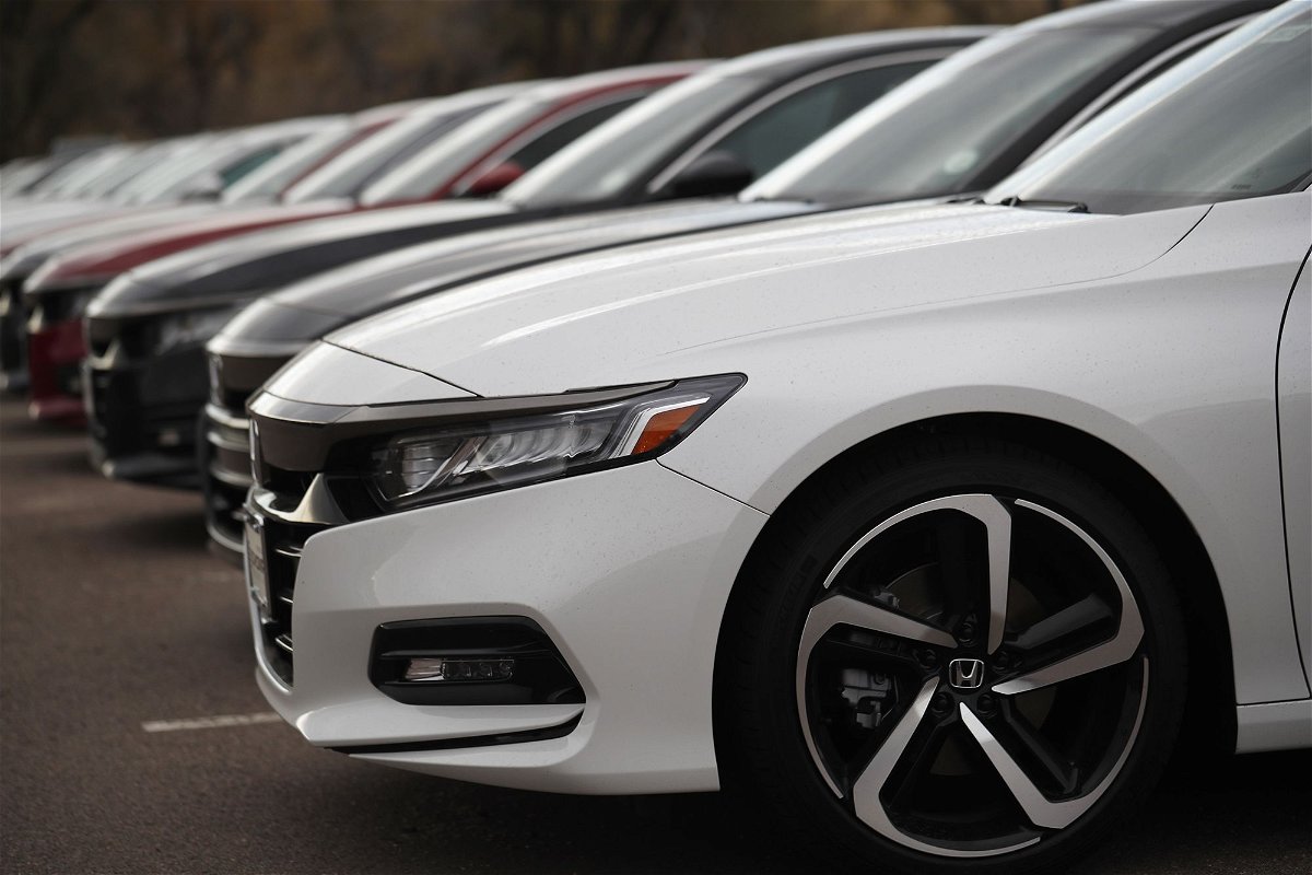 <i>David Zalubowski/AP</i><br/>2020 Honda Accords are seen at a dealership. Honda is recalling 2.6 million cars
