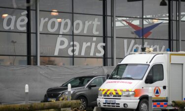 The plane reported to be carrying some 300 Indian nationals at the Vatry airport in eastern France on Dec. 23.