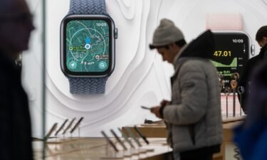 Apple can no longer sell its Apple Watch Series 9 and Apple Watch Ultra 2 in the United States because of a patent dispute. Pictured is an Apple store in New York.