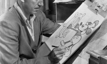 American animator and producer Walt Disney is pictured drawing Mickey Mouse Steamboat Willie Ca 1943.  The early version of Disney’s Mickey Mouse will enter the public domain on January 1