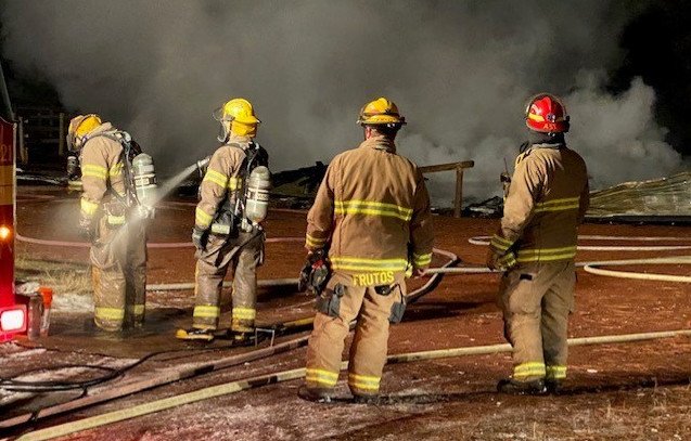 Sisters-Camp Sherman, other fire crews responded to barn fire late Sunday night