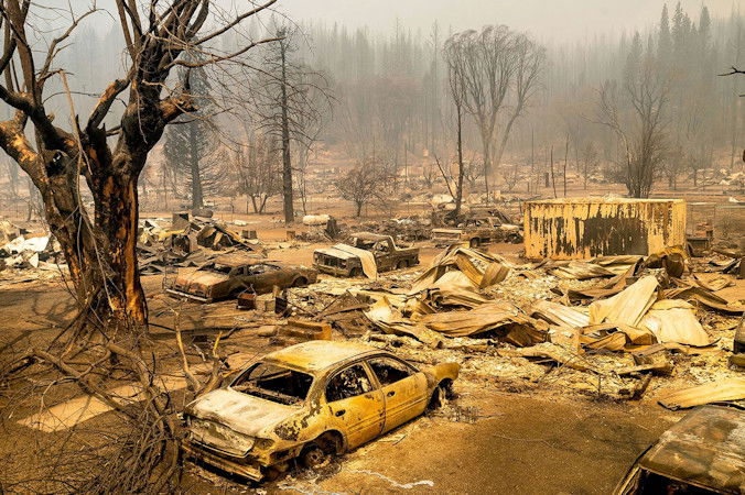 The Dixie Fire destroyed hundreds of structures, including many Greenville in Plumas County.