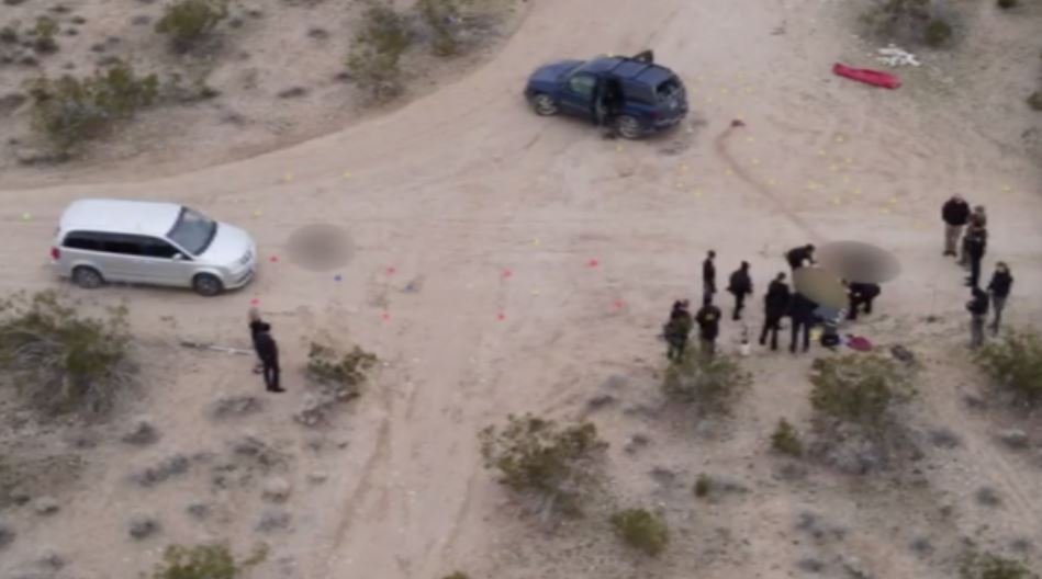 <i></i><br/>Authorities said they have arrested suspects in connection to the six people found dead in a remote area of the Mojave Desert in San Bernardino County last week