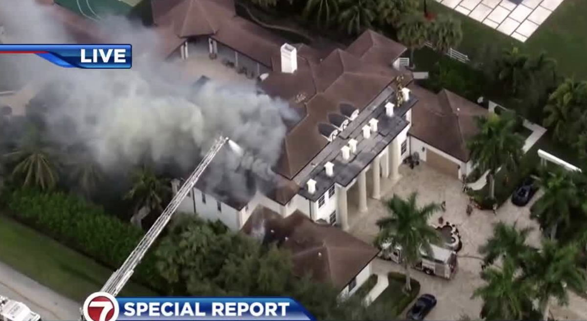 <i>WSVN</i><br/>Firefighters have put out a fire at the home of Miami Dolphins wide receiver Tyreek Hill in Southwest Ranches.
